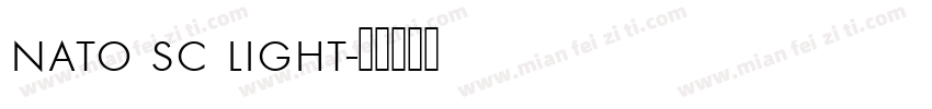 nato sc light字体转换